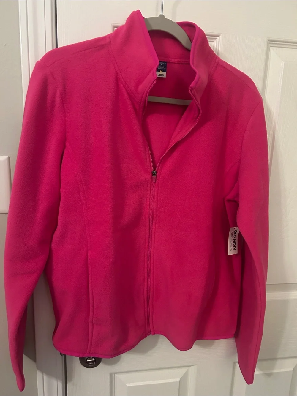Old Navy Pink Full-Zip Fleece Jacket - Picture 3 of 4